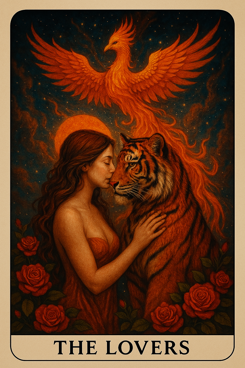 Phoenix Tiger Tarot Deck (98-Card Mastery Deck)