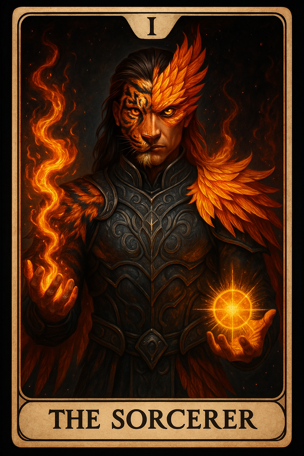 Phoenix Tiger Tarot Deck (98-Card Mastery Deck)